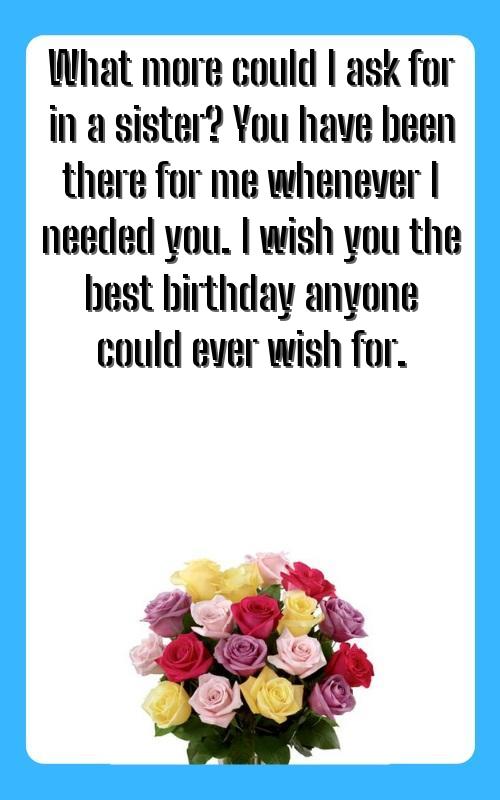 badi sister birthday wishes